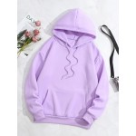 Simple Drawstring Loose Hoodie, Casual Hooded Fashion Long Sleeve Sweatshirt, Women's Clothing