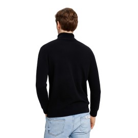 HOPLYNN Thermal Men's Solid Long Sleeve Turtleneck Shirts Pullover Knitted Tops For Men