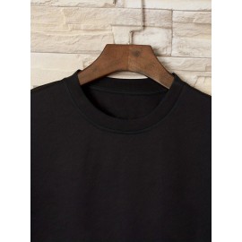 Cat Round Neck T-shirts, Causal Tees, Short Sleeves Tops, Men's Summer Clothing