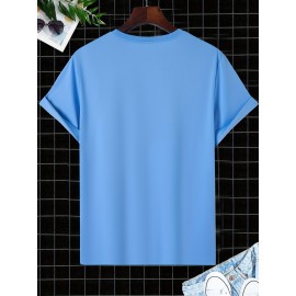 Funny Pattern Tee, Men's Casual T-shirt For Summer