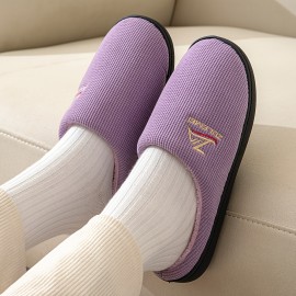 Soft Plush Cozy House Slippers Anti-skid Slip-on Shoes Indoor For Men And Women Winter Shoes