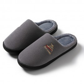 Soft Plush Cozy House Slippers Anti-skid Slip-on Shoes Indoor For Men And Women Winter Shoes