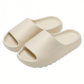 Men's EVA Slides, Casual Non Slip Slippers, Open Toe Shoes For Indoor Outdoor Beach Shower, Spring And Summer