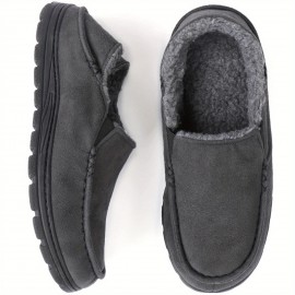 Men's Warm Cozy Plush Non-Slip Casual Shoes For Indoor & Outdoor, House/Home Shoes, Winter