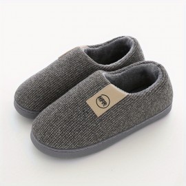 Unisex House Slippers Men's Couples Winter Warm Floor Home Slippers Loafer Indoor Bedroom Shoes Women