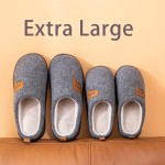 Home Slippers Soft House Slippers Anti-skid Slip-on Shoes Indoor For Men Winter Shoes