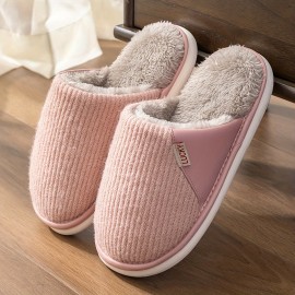 Cozy House Slippers Anti-skid Slip-on Shoes Indoor For Men Winter Shoes