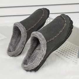 Men's Casual Warm Keeping Slip On Household Slippers With Assorted Colors