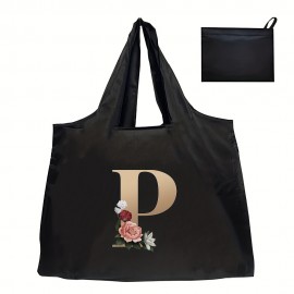 Portable Large Capacity Shoulder Bag, Floral Pattern Handbag, Perfect Underarm Bag For Shopping