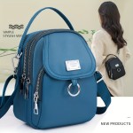 Solid Color Zipper Crossbody Bag, All-Mat H Coin Purse, Women's Shoulder Bag For Shopping