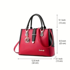 Fashion Handbag For Women, Large Capacity Crossbody Bag, Elegant Top Handle Satchel Purse