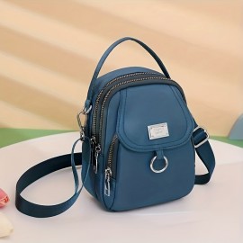 Fashion Crossbody Cellphone Bag, Solid Color Simple Shoulder Bag, Women's Casual Handbag, Card Holder & Purse Wallet