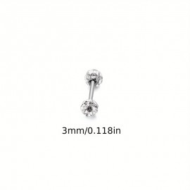 Stud Earrings Ball Design Alloy Earrings Plating Spiral Rhinestone Fashion Style Jewelry Trendy Gift For Women Girls