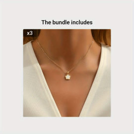 Luxury Niche Design Ladies Flower Clavicle Copper Necklace Banquet Birthday Gift