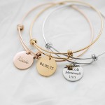 Multiple Names Customized Family Nameplate Bracelet Personalized Birthday Anniversary Stainless Steel Women's Bracelet Holiday Jewelry Gifts (Customied Only English Language)