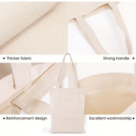 3 Pieces Canvas Tote Bags Cotton Handbag Washable Reusable Student Tote Bag Blank DIY Original Design Eco Bag, Food Shopping Bag, Gift Bags, Book Bags, White Black Nature