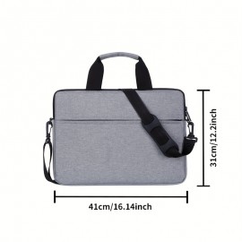 Laptop Shoulder Bag  15.6-Inch  Durable And Water-Repellent Fabric Suitable For Business People And Students