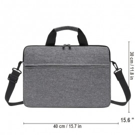 15.6 Inch Laptop Bag Cover Protector Shoulder Hanging Bag, Thickened Fuzzy Inside Portable Laptop Bag Liner Bag