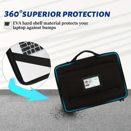 14 Inch Laptop Case,360Â°Protective Always-on Work In Chromebook Bag Hard Sleeve Cover Handle Shoulder Strap Computer Bag