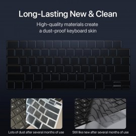 Premium Ultra Thin Keyboard Cover Protector, For 2021 2022 2023 M1/M2 Pro/Max MacBook Pro 14/16 A2442 A2485 A2779 A2780,M2 MacBook Air 13/15A 2681 A2941,US (ANSI) Layout,Clear