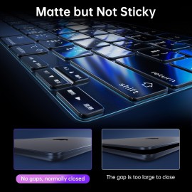 Premium Ultra Thin Keyboard Cover Protector, For 2021 2022 2023 M1/M2 Pro/Max MacBook Pro 14/16 A2442 A2485 A2779 A2780,M2 MacBook Air 13/15A 2681 A2941,US (ANSI) Layout,Clear