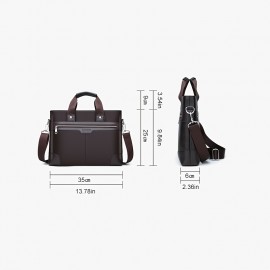 Men's Bag Briefcase Europe And America Men's Business Commuting Handbag Single Shoulder Crossbody Bag Cross Style Computer Bag