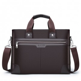 Men's Bag Briefcase Europe And America Men's Business Commuting Handbag Single Shoulder Crossbody Bag Cross Style Computer Bag