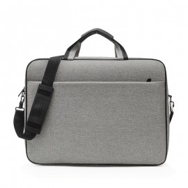 Laptop Bag Carrying Case 17 Inch With Shoulder Strap Lightweight Briefcase Business Casual School Use For Women Men Gray Black