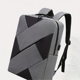 New Men's Three-piece Backpack Lightweight Rechargeable USB Laptop Backpack High-capacity Travel Bag