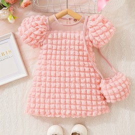 Pretty Little Princesses Will Look Adorable in This Super Stylish Plaid Mesh Dress!