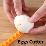 Egg Cutter, Fancy Cut Egg Cooked Eggs Cutter, Lace Egg Slicer, Carving Lace Cutting Wire Egg Cutter, Kitchen Accessories