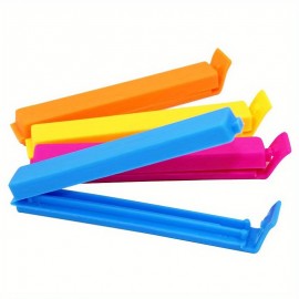 10pcs Reusable Plastic Food Sealing Clips - Keep Your Kitchen Food And Snacks Fresh! (Random Colors)