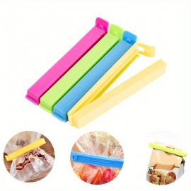 10pcs Reusable Plastic Food Sealing Clips - Keep Your Kitchen Food And Snacks Fresh! (Random Colors)