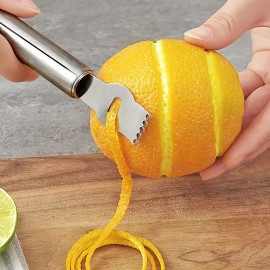 1pc Lemon Zester Grater Stainless Steel Lemon Grater Orange Peeler Citrus Fruit Grater Peeling Knife Kitchen Gadgets Bar Accessories