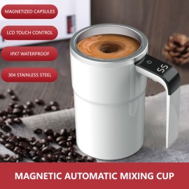 Simple And Stylish, Mini Portable, Home Office, Travel, Camping, Carry Around USB Charging, 1200mAh, Large Capacity, Long-lasting Battery Life, Handheld Coffee Mixing Cup