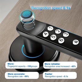 Fingerprint Door Knob Smart Lock Keyless Entry Door Lock Great For Brdroom Garage Airbnb - H06