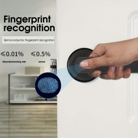 Smart Fingerprint Door Lock With Keypad Keyless Entry - Perfect For Indoor Home Wooden Metal Door