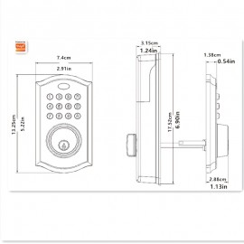 Smart Home Security Made Easy: Noqiz WiFi Smart Lock With Tuya/ Smart Life, Keyless Entry & Remote Control