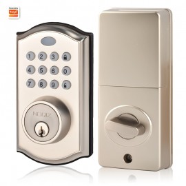 Smart Home Security Made Easy: Noqiz WiFi Smart Lock With Tuya/ Smart Life, Keyless Entry & Remote Control