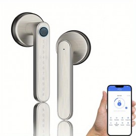 Smart Fingerprint Door Lock, Handle Biometric With App/IC Card/Key For Keyless Entry Lock Keypad Touchscreen Password