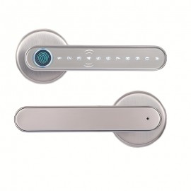 Smart Door Knob,Fingerprint Door Lock Smart Lock Biometric Door Lock Fingerprint ,NO APP,Black And Silvery,Great For Bedrooms,Cloakroom,Apartments Offices,Hotels