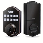 Keyless Entry Door Lock, Electronic Deadbolt With Keypad, Auto Front Door Lock, 100 Users Codes With Anti-Peeking Password, IP54 & Easy Installation Design