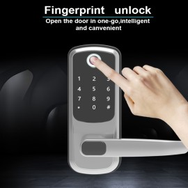 Storage Memory Function  Safely Keyless Entry Door Lock, Keypad Door Lock, Keyless Door Lock, Fingerprint Door Lock, Biometric Door Lock, Keypad Entry Door Lock, Passcode Code Door Lock, Digital Smart Door Lock (Smart Lock)