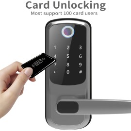 Storage Memory Function  Safely Keyless Entry Door Lock, Keypad Door Lock, Keyless Door Lock, Fingerprint Door Lock, Biometric Door Lock, Keypad Entry Door Lock, Passcode Code Door Lock, Digital Smart Door Lock (Smart Lock)