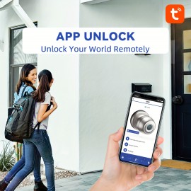 Smart Door Knob, Fingerprint Door Lock Smart Lock Biometric Door Lock Fingerprint Door Knob With App Control, Suitable For Bedroom, Cloakroom, Apartment Office, Hotel