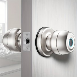 Smart Door Knob, Fingerprint Door Lock Smart Lock Biometric Door Lock Fingerprint Door Knob With App Control, Suitable For Bedroom, Cloakroom, Apartment Office, Hotel