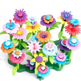 72pcs Flower Garden Building Set: STEM Educational Activity for 3-6 Year Old Boys & Girls - Arts & Crafts Toys Gifts for Preschoolers , Halloween/Thanksgiving Day/Christmas gift