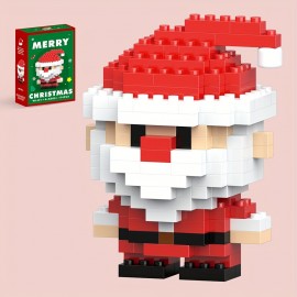 Mini Santa Claus Model Assembled Building Block Toys, Small Building Blocks, Birthday Gifts, Christmas Building Blocks, Christmas Gift, Assembled Toy