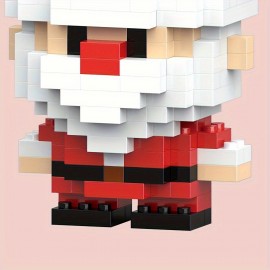 Mini Santa Claus Model Assembled Building Block Toys, Small Building Blocks, Birthday Gifts, Christmas Building Blocks, Christmas Gift, Assembled Toy