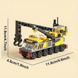 Build a Construction Empire with this 6-in-1 Machinery Themed Building Block Kit! , Halloween/Thanksgiving Day/Christmas gift